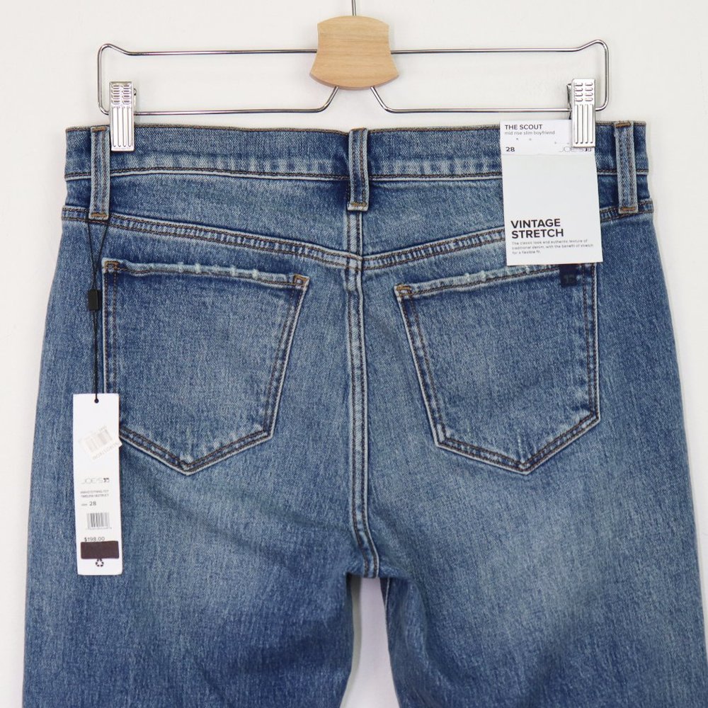 NWT Joe's Jeans The Scout Jeans Slim Boyfriend Distressed Timeless Destruct 28 - Picture 11 of 11